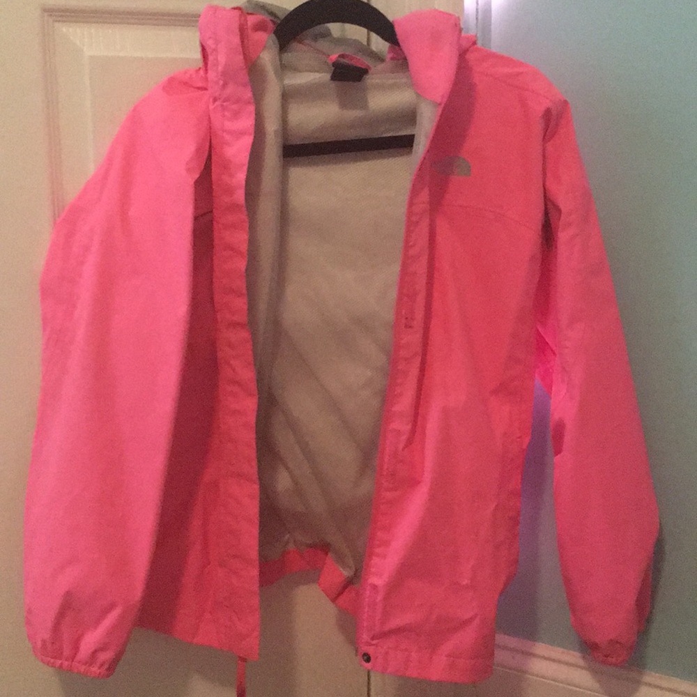 North face girls XL layered rain jacket